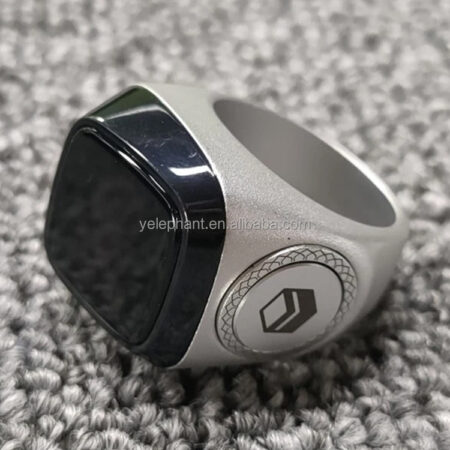 Iqibla M02 PRO Light Musulmans Rechargeable Silent 6 Channels Waterproof Zikir Ring Digital Finger Counter in Ring Design
