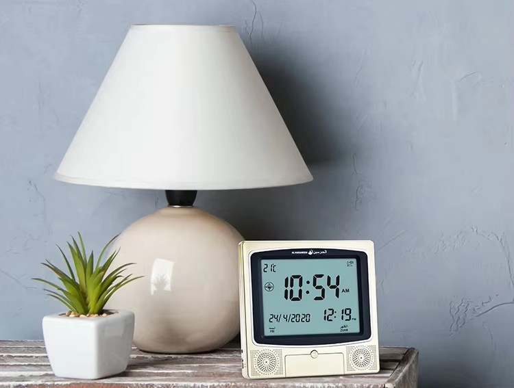 HA 4009 HA-4009 Modern Home Wall Charger Digital Quran Fazan Azan Watch Clock for Al Harameen Islamic Azan Clocks - Image 3