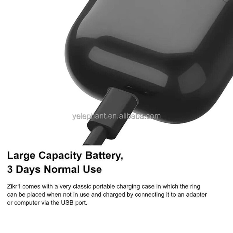 Wholesale Fancy Smart Iqibla Muslim Men Dihital Digital Tasbeeh Tasbee Dhikr Ring With Case - Image 7