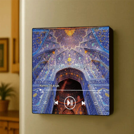 Music Audio Quran Speaker Fridge Voice Tag Blank Sublimation Customized Fridge Word Tile with Music Quran Surah for Fridge