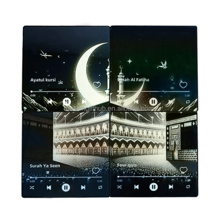 Islamic Puzzle BT Quran Speaker Set Fridge Quranic Verse Music Audio Box Muslim Custom Rechargeable Surah Yasin Quran Player
