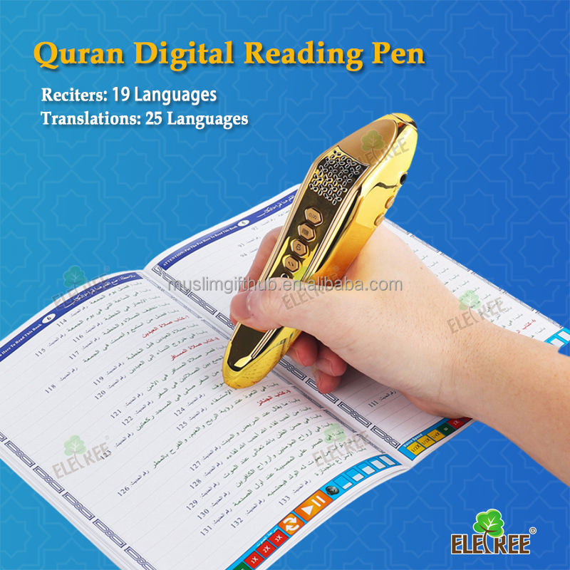 32GB Quran Pointer Reader Pen Gold Plated Quran Pen Reader with Somali Translation - Image 7