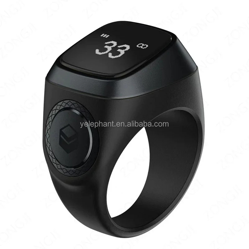 Permium M02 Iqiblat Zikir Ring 5 Prayer Time Reminder Watebroof for Muslim Zikir - Image 3