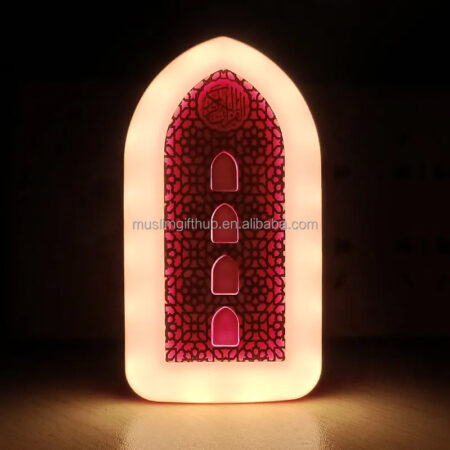 Sq-669 Islamic Smart Night Light Azan Wall Plug Wireless Bt Speaker Lamp Europlug Quran Speaker With Remote
