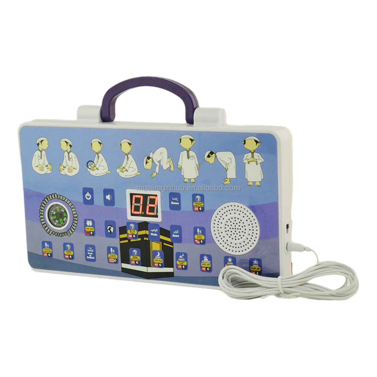 SA20-A Muslim Educational Portable Quran Prayer Kit with Earphone Electronic Islamic Interactive Arabic Quran Speaker