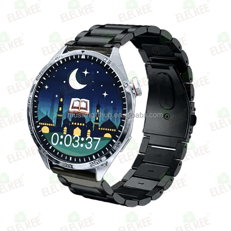 Kids Islamic Gift Qibla 114 Full Quran Recitation Prayer Times Reminders Hijri Calendar Watch Islamic Quran Watch for Muslim