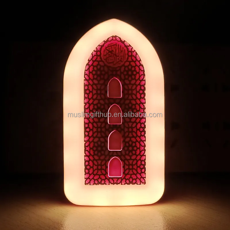 Hot Selling White Zk3S Sq 102 Muslim Euro Led Speaker Ruqyah Quran Lamps Zikir Plug Sejada French Quran Reader Quran Speaker