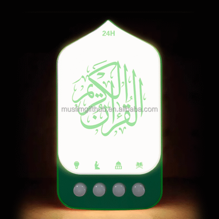 Zk90S  Kids Muslim Islamic Gift Led Al Quran Zikir Prayer'S Speaker Plug in Quran Speaker