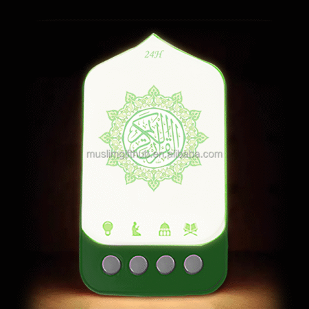NEW Quran Speaker with Light Muslim Islamic Zikir Ruqyah Night Light Quran Player Plug for Muslim