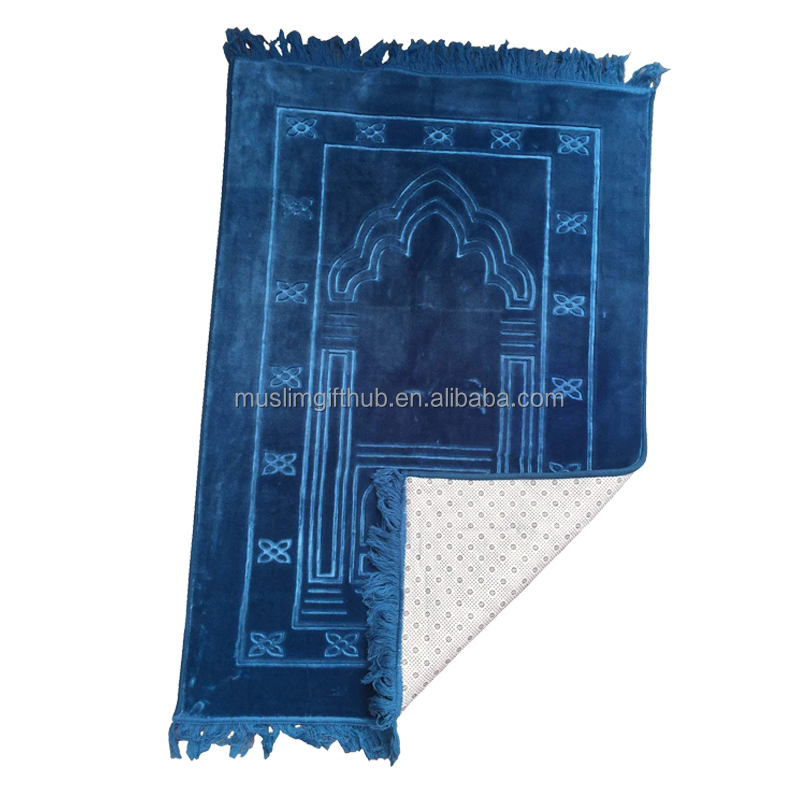 Ramadan Eid Gift Musalah Namaz Rug Non Slip Premium Padded Janamaz Pilgrimage Blanket Islamic Muslim Prayer Mats Made in China - Image 3