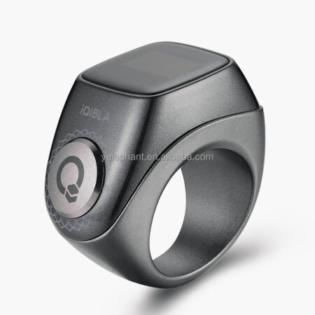 Iqibla Flex Pro Violet Black Grey Custom Electronic Ai Digital Smartring Smart Tasbih Counter Tasbih Zikr Ring