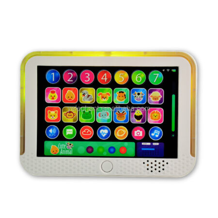 Kids My First Early Education Animals Number Color Cognative Sensory Button Tablet Toy Musical Learning Pad With Led Light