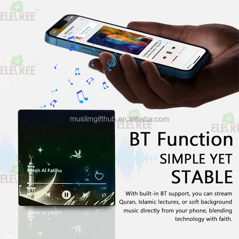 Islamic Puzzle BT Magnet Speaker Set Fridge Quranic Verse Music Audio Box Muslim Custom Rechargeable Surah Yasin Player - Image 5