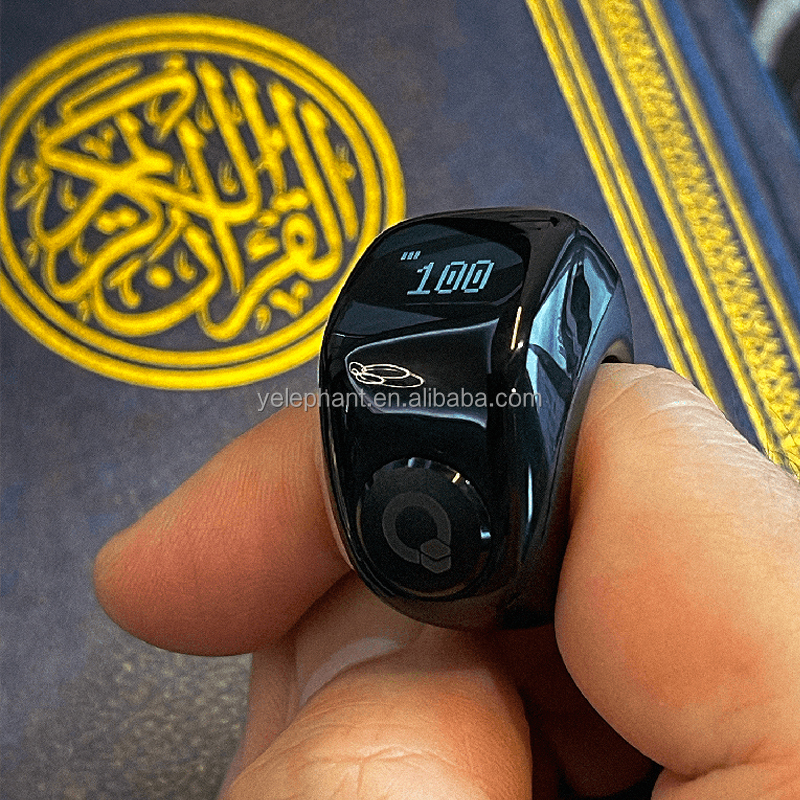 New Hot Sell P9 Muslim Prayer Zikr Smart Ring Finger Counter Led Ring Islamic Tasbih With Sound Counter Zikr Tasbih - Image 4