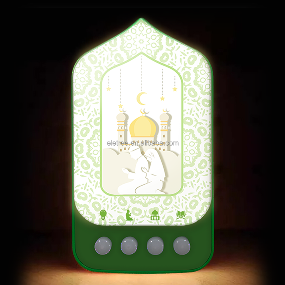 Islamic Muslim Gift Zikir & Ruqyah Plug in 24 Hours Auto Play 64 Surahs Wall Plugged Smart Quran Speaker with LED Light - Image 2
