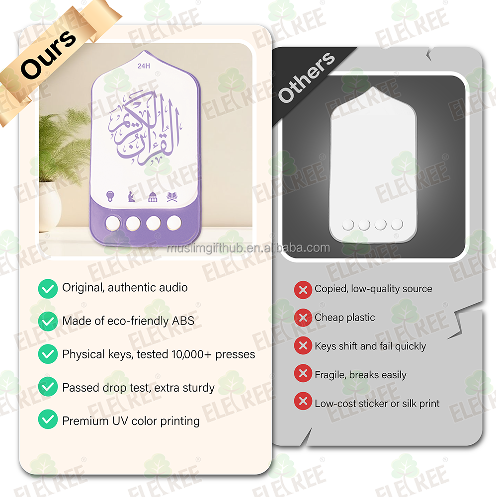 Muslim Islamic Kids Toys Elektronik Plug in Surah Zk90B Quran Audio Player Smart Wall Plug Quran Speaker - Image 5